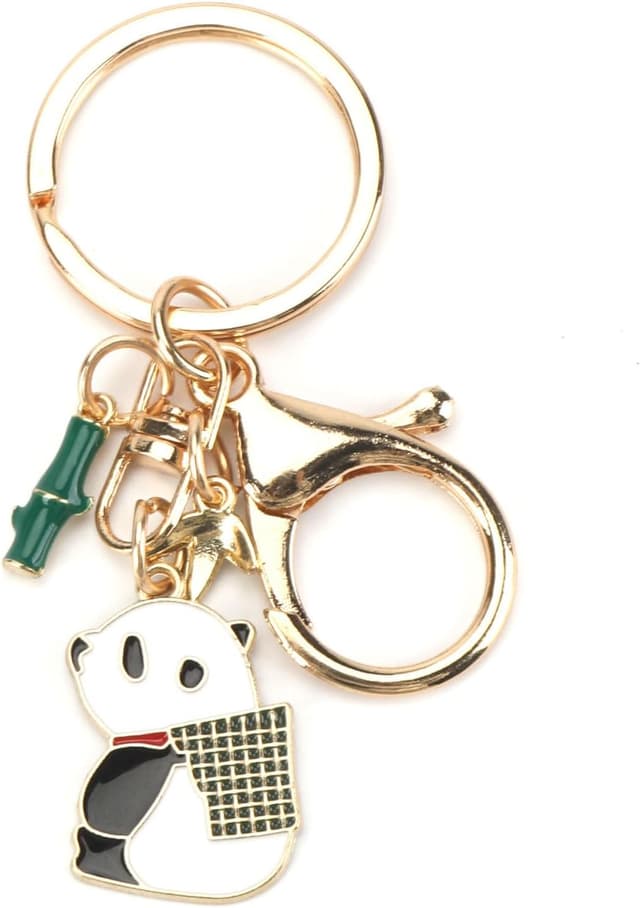 Detalle de Tranbath personalisierter Schlüsselanhänger mit süßem Panda-Design – Geschenk für Frauen & beste Freundin (Mama)