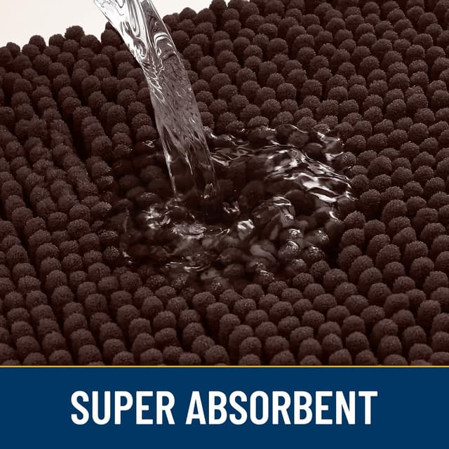 Thumbnail 3 de Smiry Dog Door Mat 34x21 Absorbent Chenille