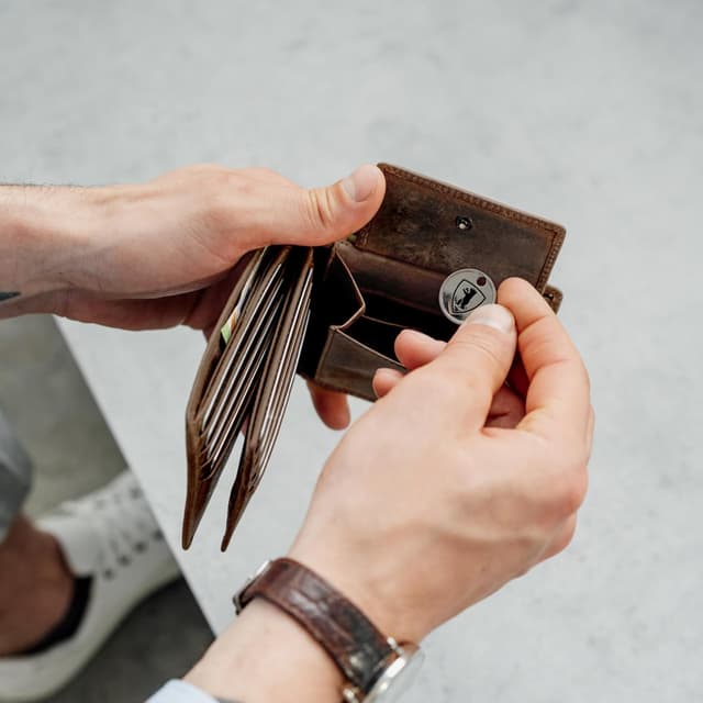 Thumbnail 5 de Berliner Bags Vintage Portefeuille en Cuir Marron