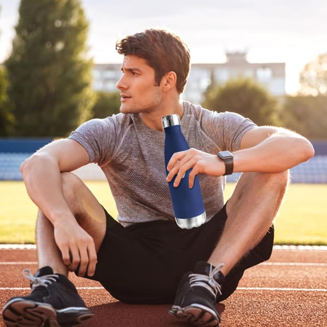 Thumbnail 4 de Motswedi Botella Térmica 750 ml Acero Inoxidable Azul Oscuro 🥤