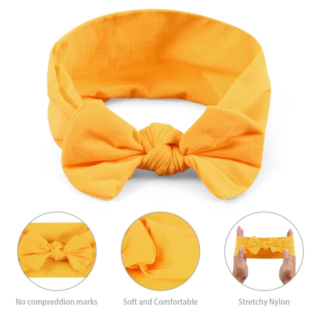 Detalle de Aolso Baby Stirnband-Set (20 Stück) mit Schleifen aus Nylon für Baby Mädchen