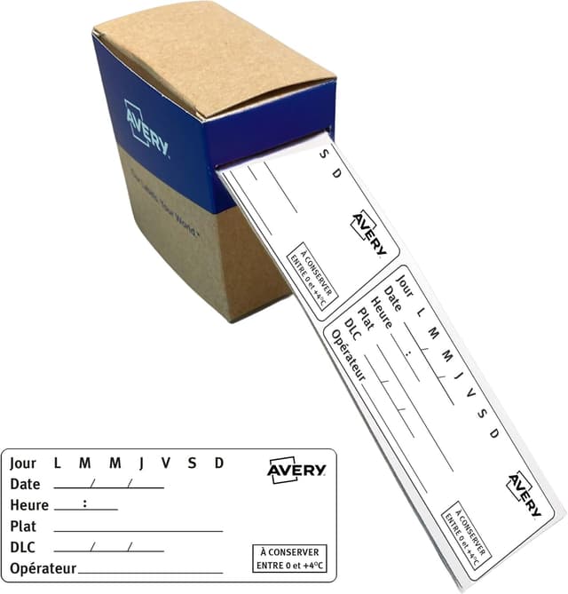 Thumbnail 5 de 300 étiquettes jaunes Avery 40 mm