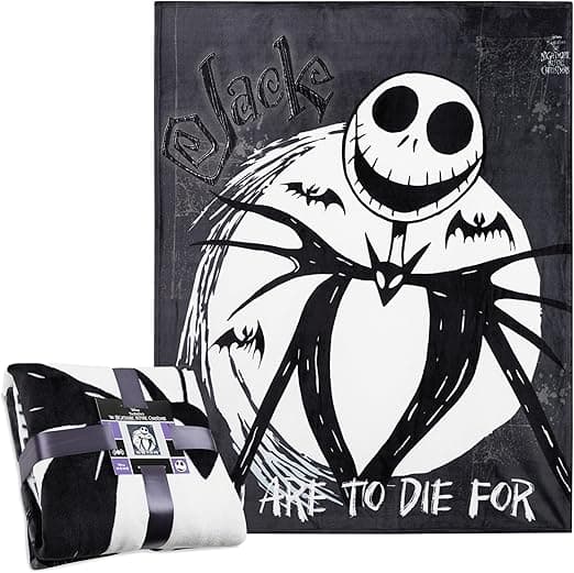 Imagen de Disney The Nightmare Before Christmas Manta Polar Suave 🖤✨ en OfertitasTOP