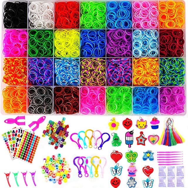 Detalle de YITOHOP 12080+ Loom Bands Set for Bracelet Making (DIY arts & crafts kit)