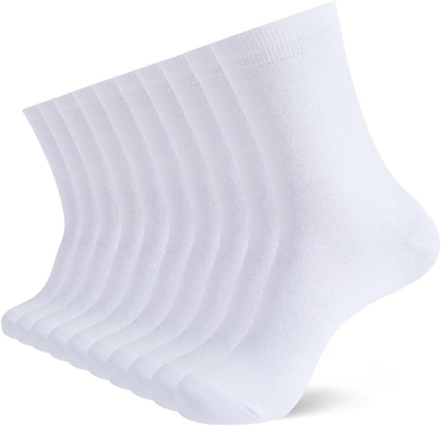 Detalle de YOUCHAN 10 Paar Business Socken ohne Naht – atmungsaktive Baumwollsocken für Herren & Damen