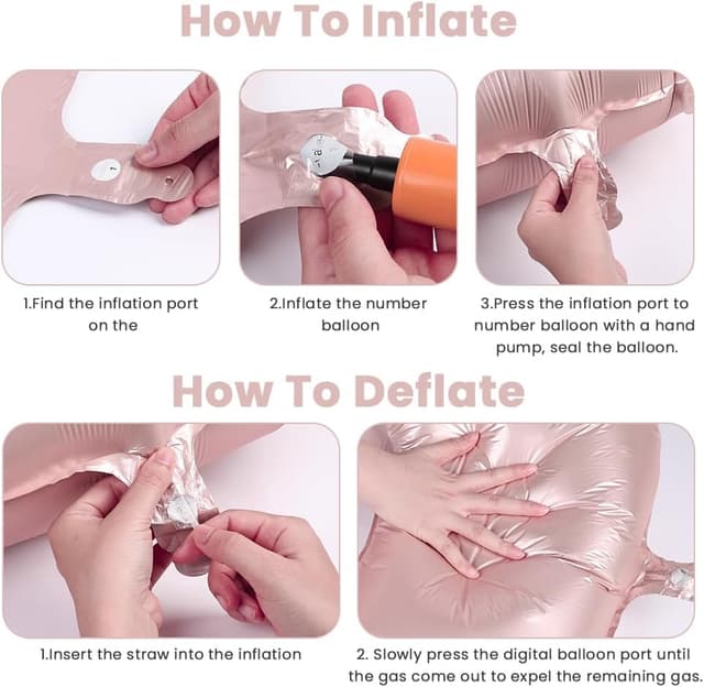 Detalle de Alaoo Foil Ballons ballon anniversaire numéro 3 en aluminium (40 pouces) violet