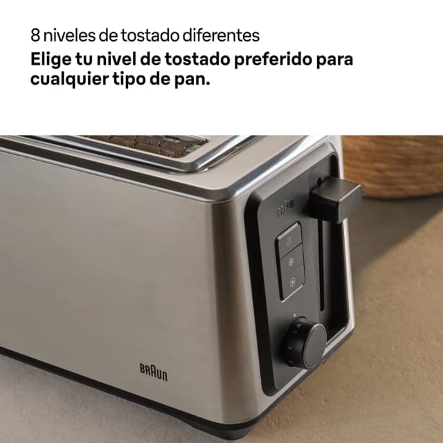 Detalle de Braun Identity HT5220BK tostador 4 rebanadas