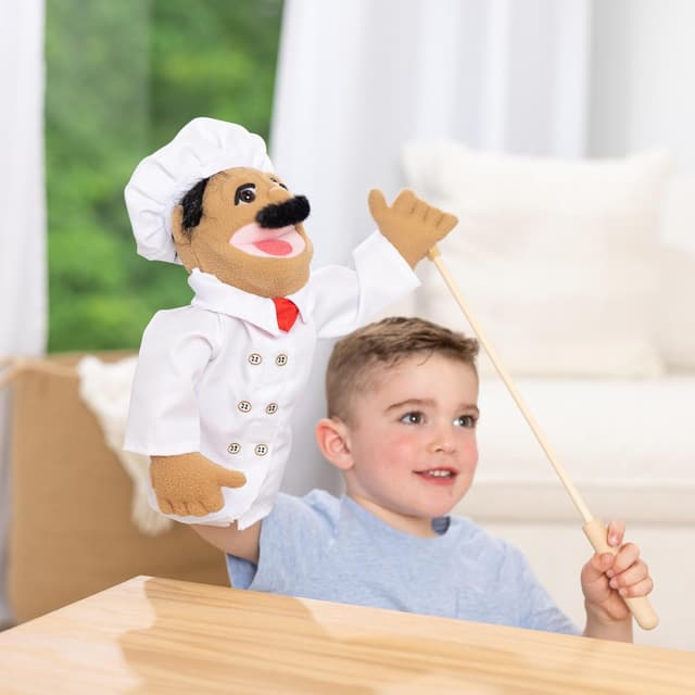 Thumbnail 5 de Melissa & Doug Marionnette Chef 38 cm