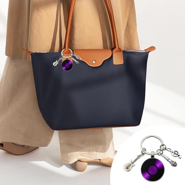 Thumbnail 3 de Elgbiaoxi Vinyl Record Keychains 2 Pack