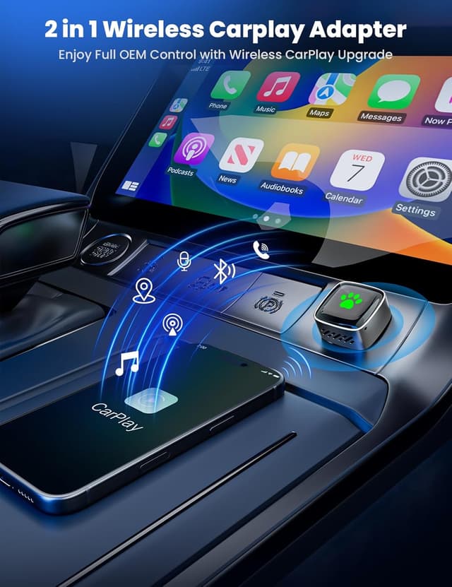 Detalle 2 de UNGY Wireless CarPlay Adapter Wireless CarPlay 1️⃣