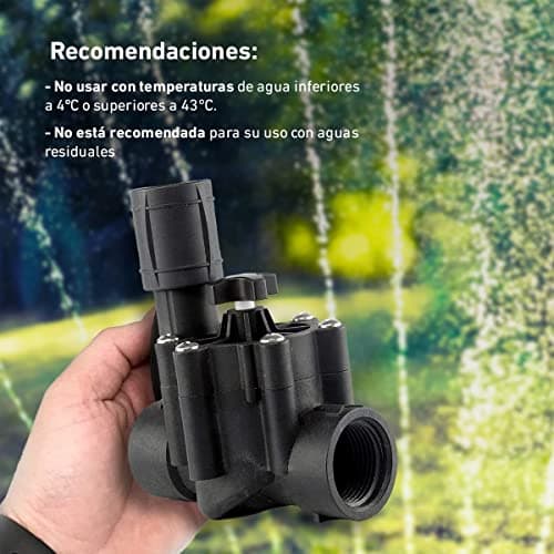 Detalle de Aqua Control Q160C electroválvula de riego enterrado con rosca hembra 1" y solenoide 24 Vac