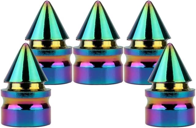 Thumbnail 6 de SENZEAL Spike Valve Caps 5pc Red