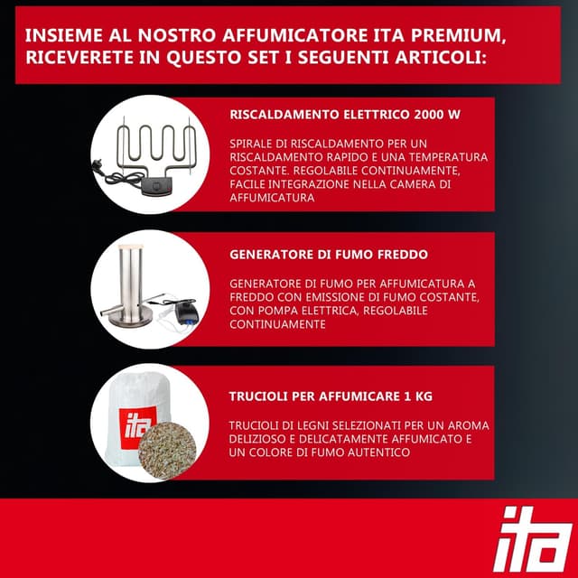 Detalle 2 de ITA Affumicatore Elettrico 7000, 81 cm