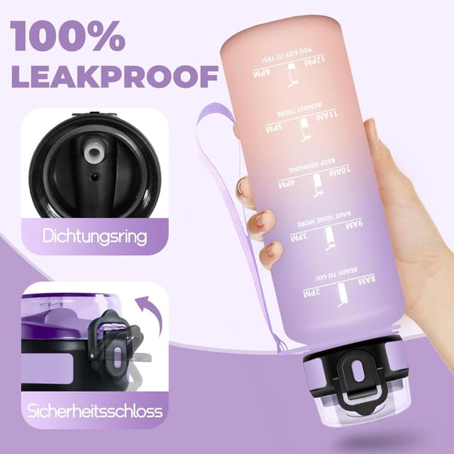 Thumbnail 3 de Mulbijeo Borraccia 1,5 Litri con Cannuccia