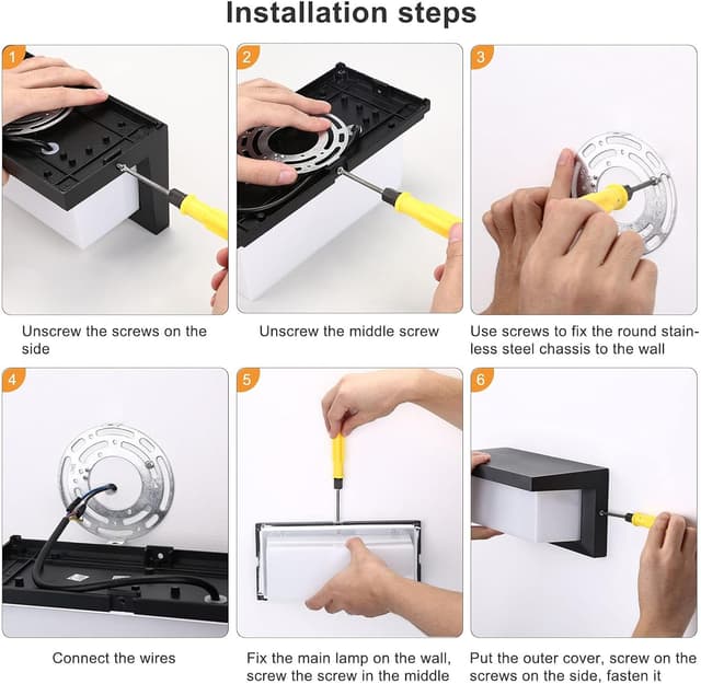 Detalle 2 de Lightsjoy Applique da Parete Esterno 18W LED IP66 4000K bianco neutro