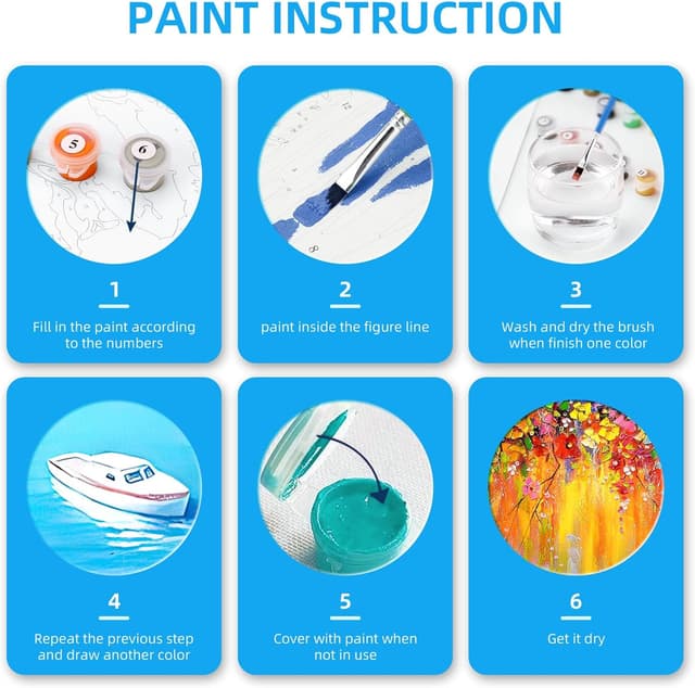 Thumbnail 4 de Gelrovaled Pintar por Numeros Flower Girl 40x50cm