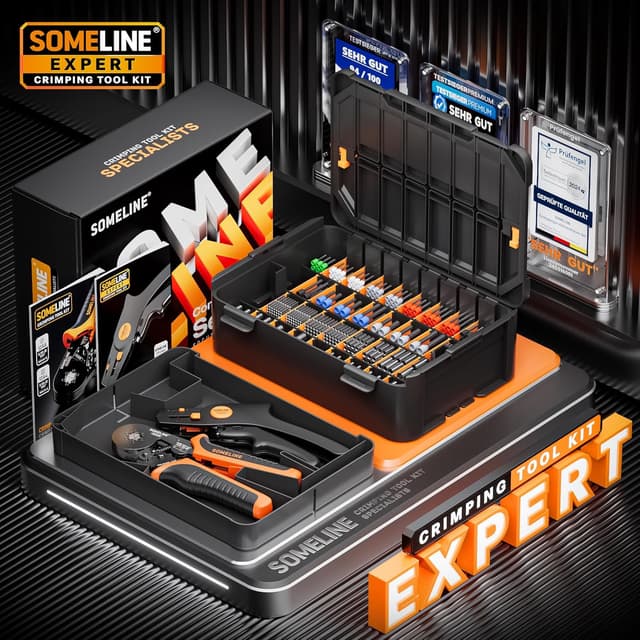 Thumbnail 5 de SOMELINE Sechskant Crimpzange Set 0,25–10 mm² 🛠