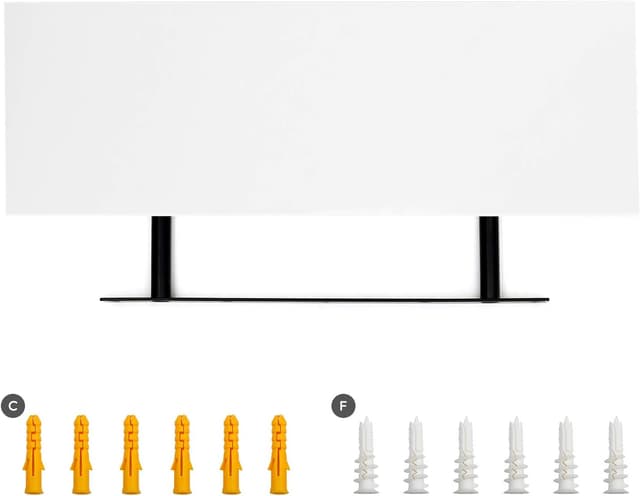 Thumbnail 6 de VASAGLE LWS26WT mensola da muro 20x60 cm