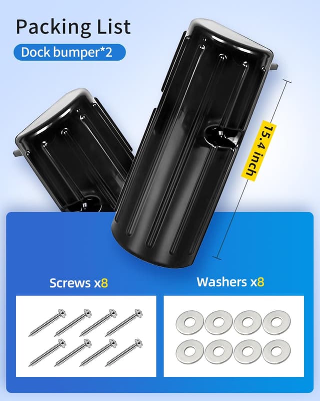 Thumbnail 6 de OCEANBROAD Permanent Dock Bumpers (5mm PVC) with Stainless Steel Hardware