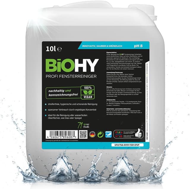 Imagen de BiOHY Profi Fensterreiniger 10L Glasreiniger en OfertitasTOP
