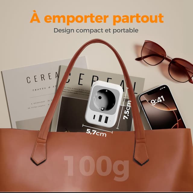 Thumbnail 5 de TESSAN Adaptateur Type L 2500 W 🇮🇹🔌