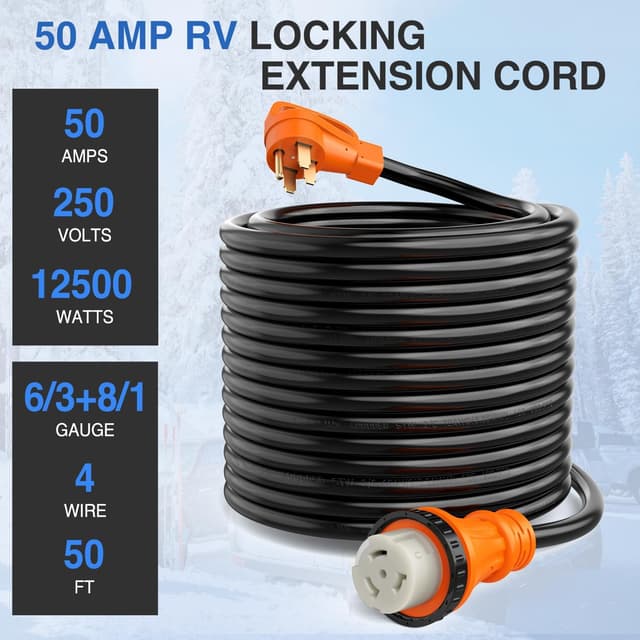 Thumbnail 5 de Nilight 50FT 50 Amp RV Locking Extension Cord