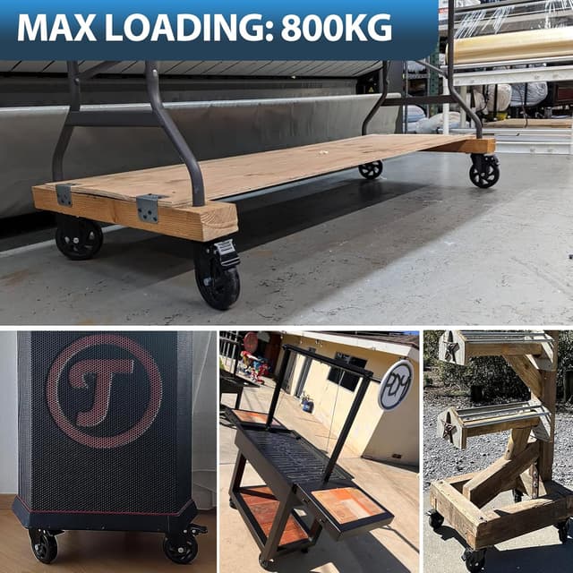 Detalle de RRIUTO 125mm heavy duty swivel castors 800kg