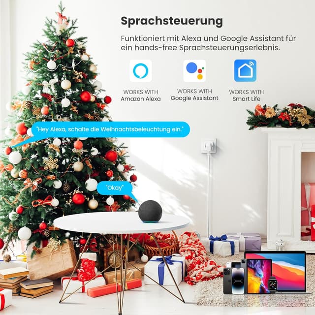 Thumbnail 3 de UPXNBOR Smart Steckdose 16A Mit Messung WLAN