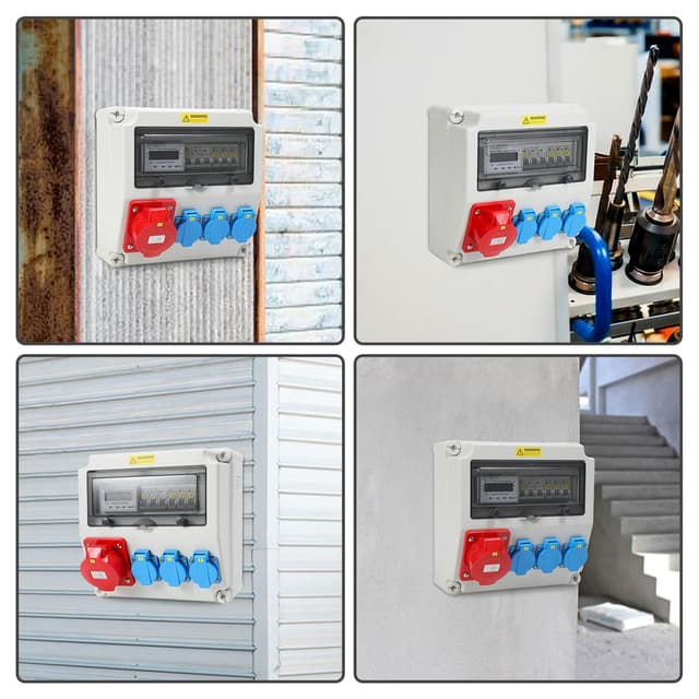 Detalle 2 de Wandverteiler mit Stromzähler 3 Phasen 100A