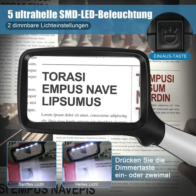 Detalle de Tobegiga 5-fache Leselupe 🔍