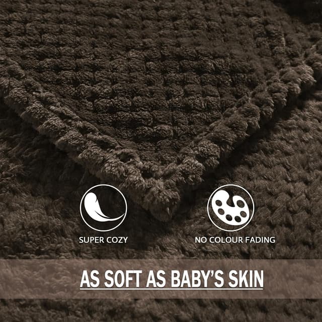 Detalle 1 de Exclusivo Mezcla fleece throw blanket 127x178