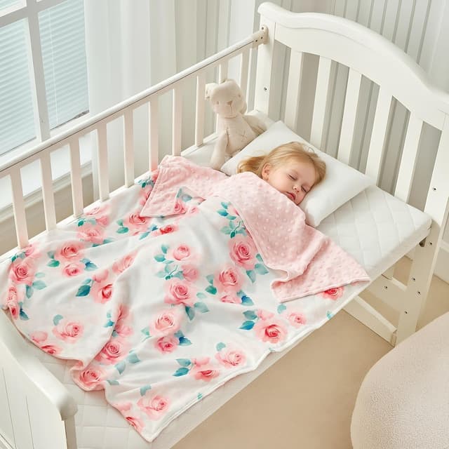 Thumbnail 2 de JHCHMX Floral Baby Blanket 75x100cm