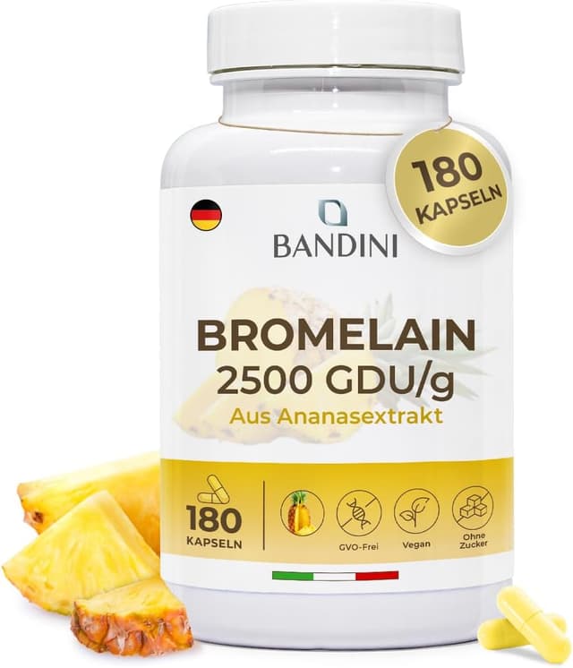 Detalle de Bandini Bromelain Strong 1000 mg GDU
