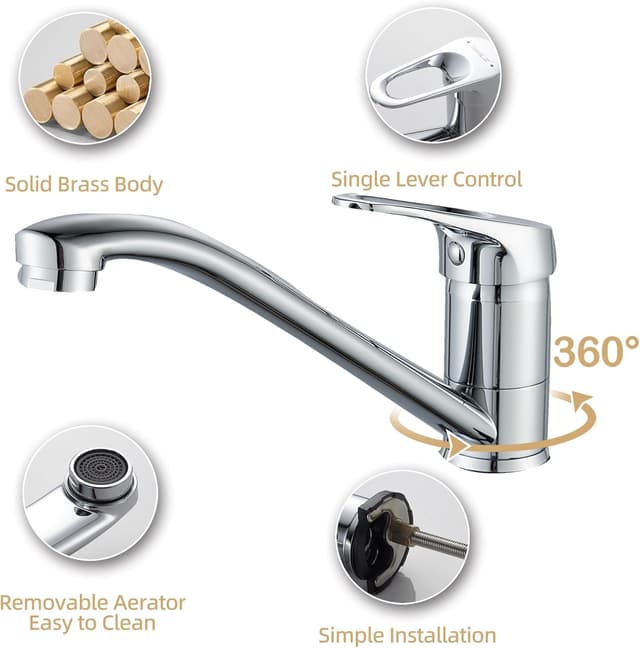 Detalle de BELZ Kitchen Mixer Tap 360° swivel