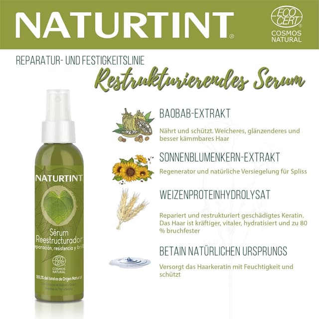 Detalle de Naturtint Haarserum für Reparatur, 125 ml