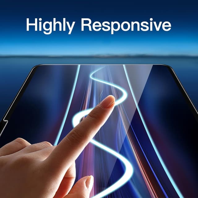 Detalle de JETech Jetech Screen Protector for iPad Air 13-inch M4/M3/M2 (9H tempered glass) – 2-pack