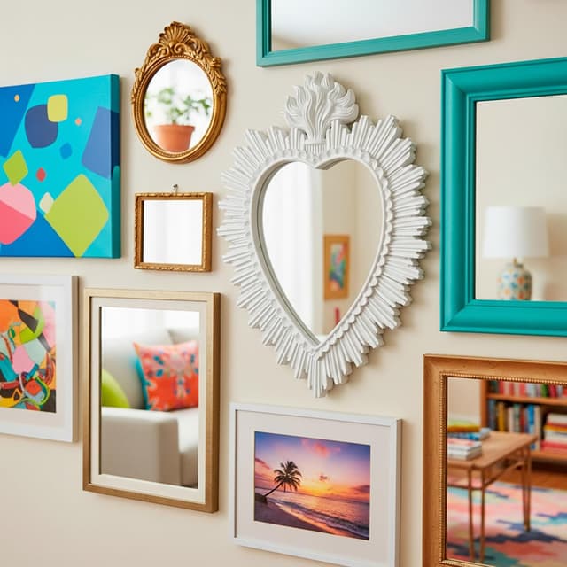 Detalle 2 de Baroni Home Specchio Ex Voto Cuore Sacro 30x38 cm