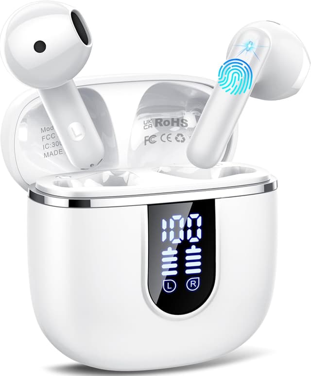 Detalle de Cillso Écouteurs Bluetooth sans fil avec Bluetooth 5.3, HiFi stéréo et autonomie jusqu’à 50 h