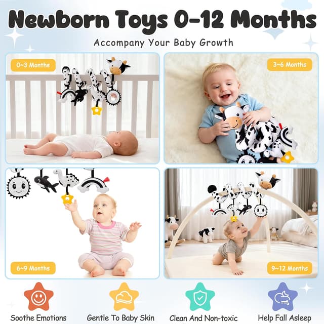 Thumbnail 2 de Spiral Car Seat Baby Toys High-Contrast 0-6 Months