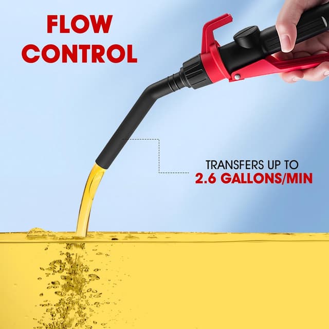 Thumbnail 4 de Bomba de transferencia de líquido a pilas 2.6 GPM