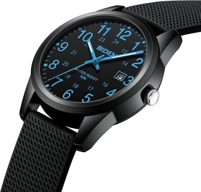 Detalle de Herren Analog-Quarz-Armbanduhr mit 30 m Wasserdichtem Silikonarmband (Mode Designer Uhr)