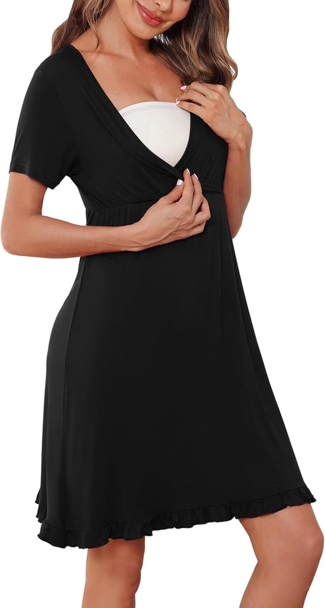 Imagen de Bresdk Camisón Lactancia 95% algodón en OfertitasTOP