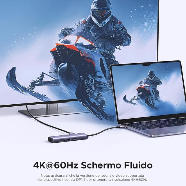 Detalle de UGREEN Revodok 107 Hub USB C 4K