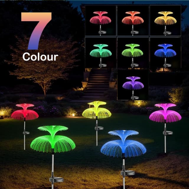 Thumbnail 3 de Hqynss Solar Lights Outdoor Garden 3-pack