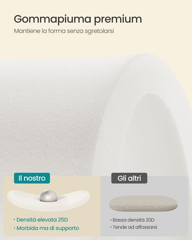 Thumbnail 4 de Songmics Cassapanca 110 L in velluto grigio