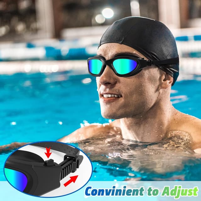 Detalle de HotSrace swim goggles 180° view