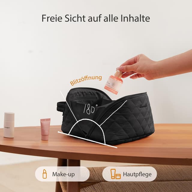 Detalle 2 de LOVEVOOK Kosmetiktasche Damen 180° Design