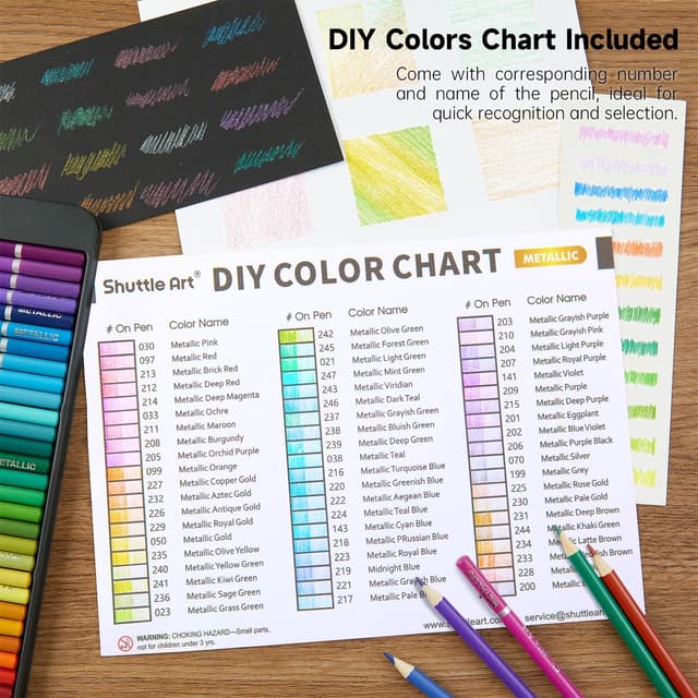 Thumbnail 3 de Shuttle Art Metallic Buntstifte 60 ✏