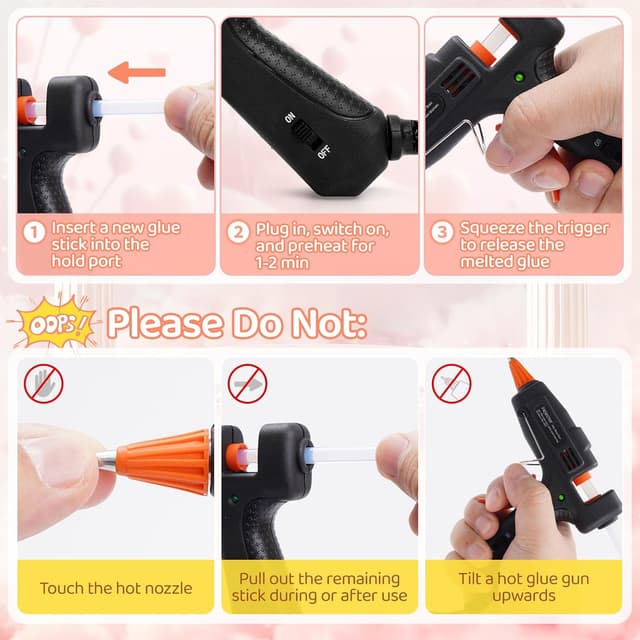 Thumbnail 6 de Fireproof Hot Glue Gun 20W with 30 Sticks