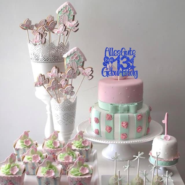 Thumbnail 4 de SYKYCTCY Tortendeko 13. Geburtstag mit 13